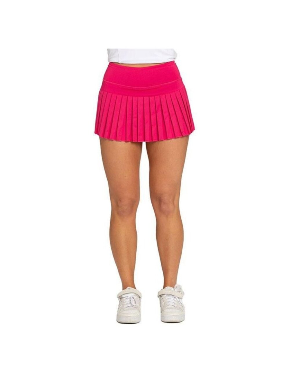 Pleated Active Skort in Hot Pink